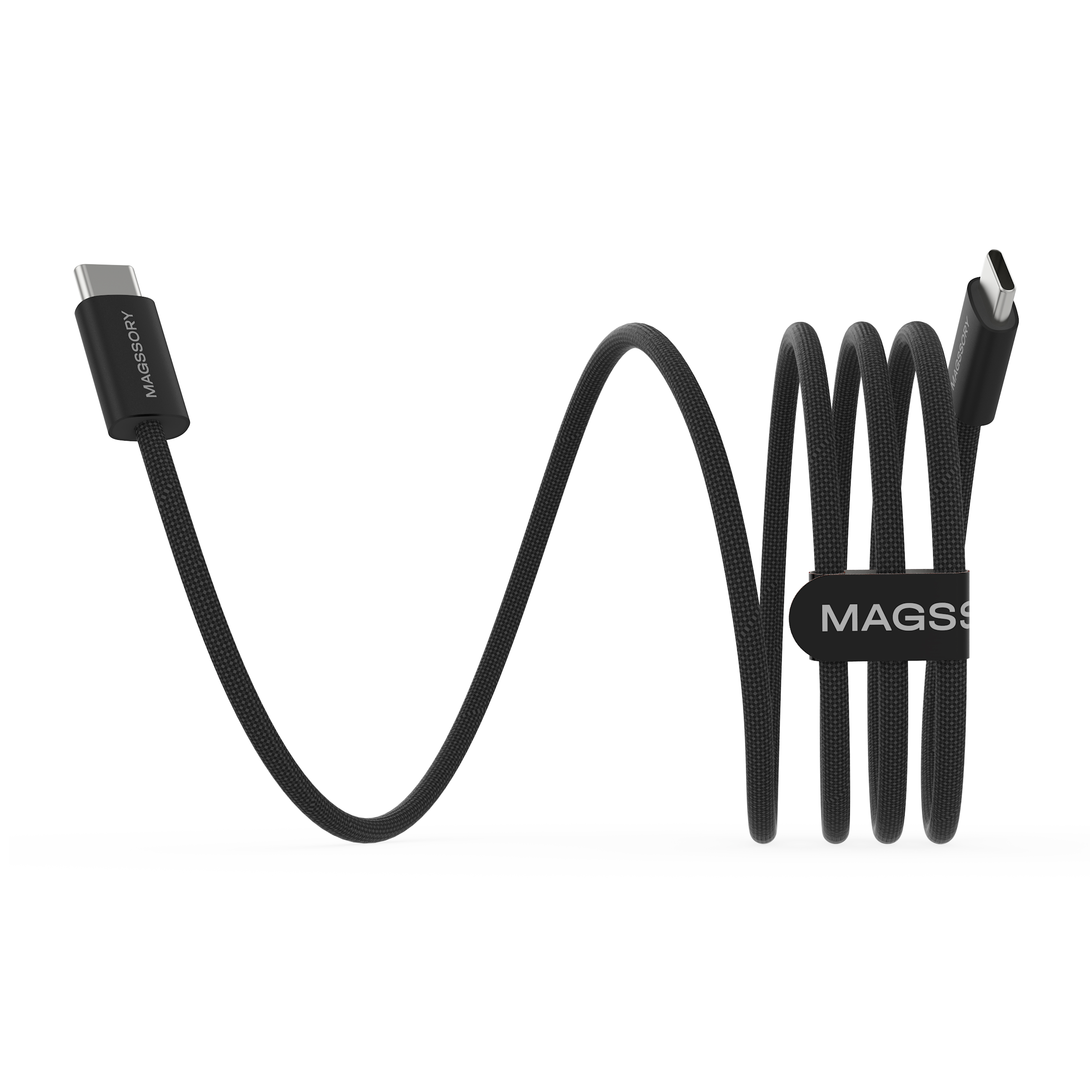 Кабель Magssory Line C 60W USB-C, 1,5 м Black, Чёрный — CBL002 b 3